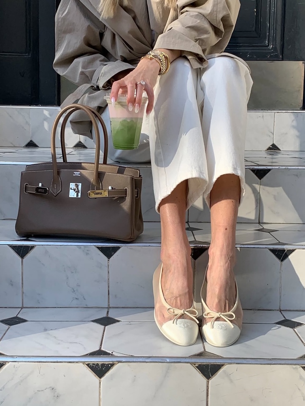 Chanel 26P Ivory Mesh Flats | Size 37 - Picture 9 of 16